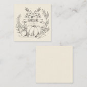 Happy Thanksgiving Mitteilungskarte (Vorne/Hinten)