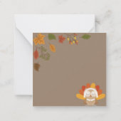 Happy Thanksgiving Mitteilungskarte (Rückseite)