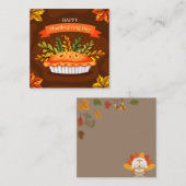 Happy Thanksgiving Mitteilungskarte (Vorne/Hinten)