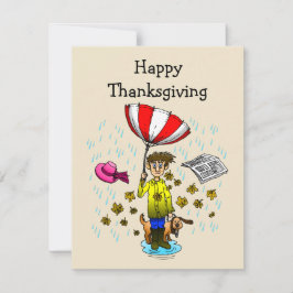 Happy Thanksgiving Mitteilungskarte