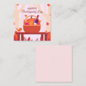 Happy Thanksgiving Mitteilungskarte (Vorne/Hinten)