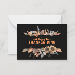 Happy Thanksgiving Mitteilungskarte