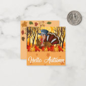 Happy Thanksgiving Mitteilungskarte (Vorderseite/Rückseite Beispiel)