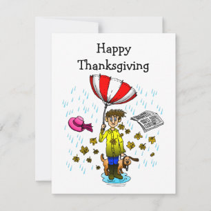 Happy Thanksgiving Mitteilungskarte