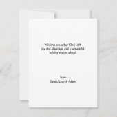 Happy Thanksgiving Mitteilungskarte (Rückseite)