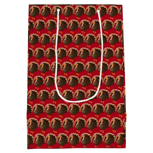 Happy Thanksgiving Mittlere Geschenktüte (Rückseite)