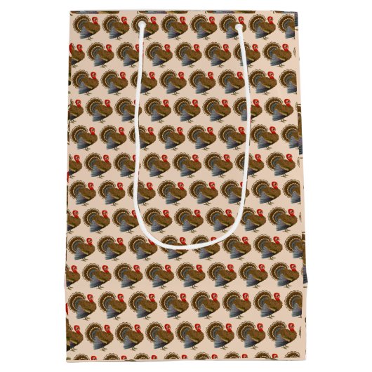 Happy Thanksgiving Mittlere Geschenktüte (Rückseite)