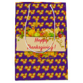 Happy Thanksgiving Mittlere Geschenktüte (Vorderseite)