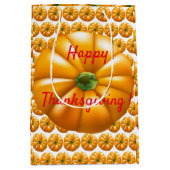 Happy Thanksgiving Mittlere Geschenktüte (Vorderseite)