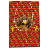 Happy Thanksgiving Mittlere Geschenktüte (Vorderseite)