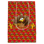 Happy Thanksgiving Mittlere Geschenktüte (Rückseite)