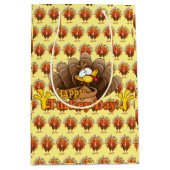 Happy Thanksgiving Mittlere Geschenktüte (Vorderseite)