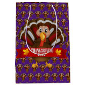 Happy Thanksgiving Mittlere Geschenktüte (Vorderseite)