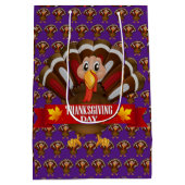 Happy Thanksgiving Mittlere Geschenktüte (Rückseite)