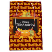 Happy Thanksgiving Mittlere Geschenktüte (Vorderseite)