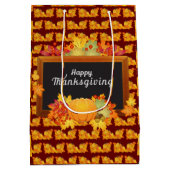 Happy Thanksgiving Mittlere Geschenktüte (Rückseite)