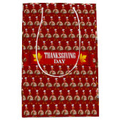 Happy Thanksgiving Mittlere Geschenktüte (Vorderseite)