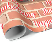 Happy Thanksgiving Modern Beautiful Fall Geschenkpapier (Rolleneckpunkt)