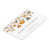 Happy Thanksgiving Modern Simple Chic Magnet (Linke Seite)