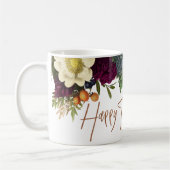 Happy Thanksgiving Moderner Herbst Herbst Erntedan Kaffeetasse (Links)