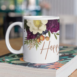 Happy Thanksgiving Moderner Herbst Herbst Erntedan Kaffeetasse