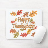 Happy Thanksgiving Mousepad (Mit Mouse)
