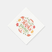 Happy Thanksgiving Napkins Serviette (Ecke)