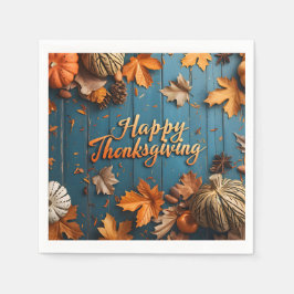 Happy Thanksgiving Napkins Serviette