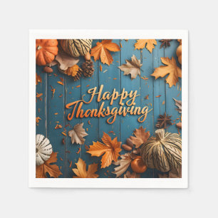 Happy Thanksgiving Napkins Serviette