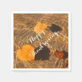 Happy Thanksgiving Napkins von RoseWrites Serviette (Vorderseite)