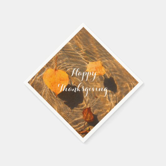 Happy Thanksgiving Napkins von RoseWrites Serviette (Ecke)