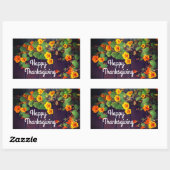 Happy Thanksgiving Nasturtium Stickers (Blatt)
