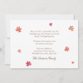 Happy Thanksgiving New Address Zuhause Pumpkin Mov Ankündigung (Rückseite)