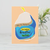 Happy Thanksgiving New Baby Turkey Card Dankeskarte (Stehend Vorderseite)