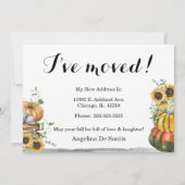 Happy Thanksgiving New Zuhause Ankündigung (Rückseite)