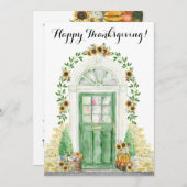 Happy Thanksgiving New Zuhause Ankündigung (Vorne/Hinten)