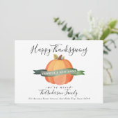 Happy Thanksgiving New Zuhause Pumpkin Holiday Mov Ankündigung (Stehend Vorderseite)