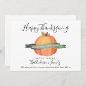 Happy Thanksgiving New Zuhause Pumpkin Holiday Mov Ankündigung (Vorne/Hinten)