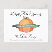 Happy Thanksgiving New Zuhause Pumpkin Holiday Mov