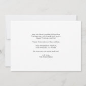 Happy Thanksgiving New Zuhause Pumpkin Moving Ankündigung (Rückseite)