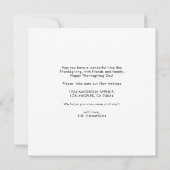 Happy Thanksgiving New Zuhause Pumpkin Moving Ankündigung (Rückseite)