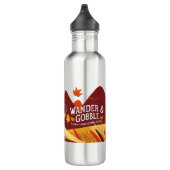 Happy Thanksgiving Niedlich Türkei Edelstahlflasche (Rechts)