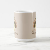 Happy Thanksgiving Niedlich Türkei Kaffeetasse (Mittel)