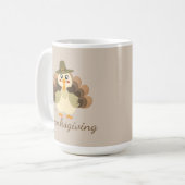 Happy Thanksgiving Niedlich Türkei Kaffeetasse (Vorderseite Links)