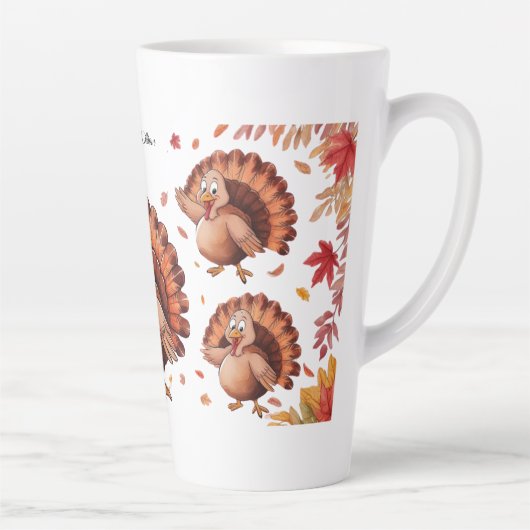Happy Thanksgiving Niedlich Türkei Milchtasse (Rechts)