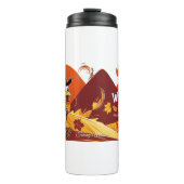 Happy Thanksgiving Niedlich Türkei Thermosbecher (Vorderseite)