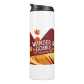 Happy Thanksgiving Niedlich Türkei Thermosbecher (Nach rechts gedreht)