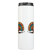 Happy Thanksgiving Niedlich Türkei Thermosbecher (Rückseite)
