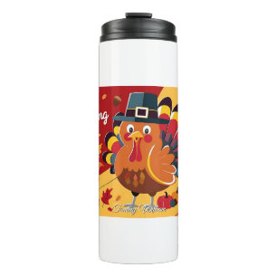 Happy Thanksgiving Niedlich Türkei Thermosbecher