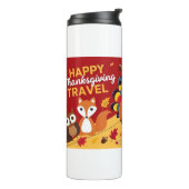 Happy Thanksgiving Niedlich Türkei Thermosbecher (Nach links gedreht)